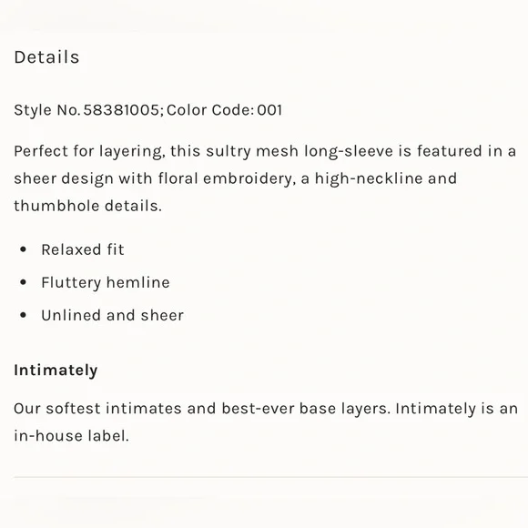 NWOT FREE PEOPLE LADY LUX LAYERING TOP - Picture 8 of 10